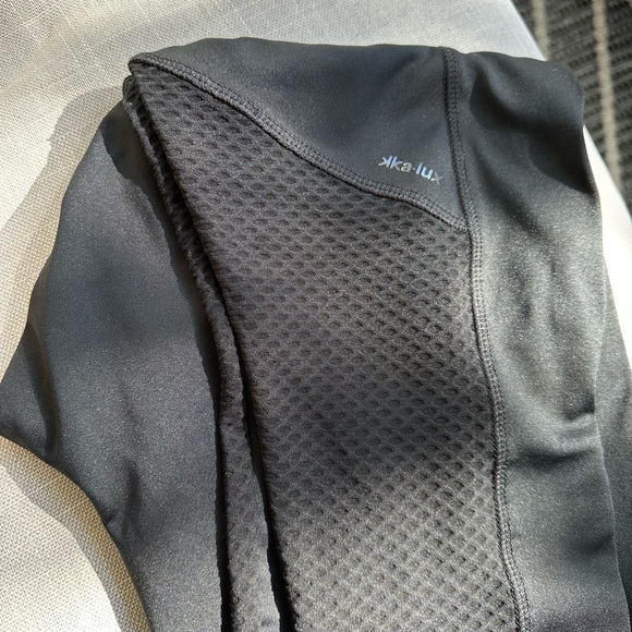 Lukka Lux Moto spandex leggings. Large/Fit Med. Leather and mesh detail. Gorg🔥 - Picture 3 of 6